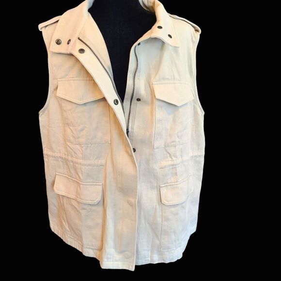 Utility Vest Unisex Technical Sport Jacket Cotton Canvas‎ sz XXL New With Tags - Picture 12 of 13